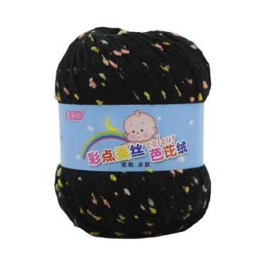 Imagem de Fio De Algodão Colorido 50g Para Tricô Manual, Crochê, Suéter, Coberto