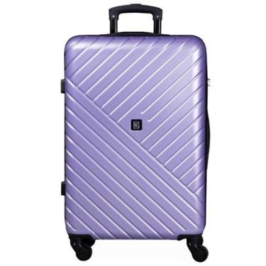 Imagem de Mala Média 23 Kg ABS 4 Rodas 26" Detroit Lilás - Bagaggio, M, Lilás