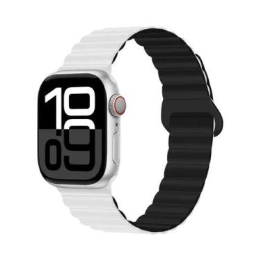 Imagem de Pulseira Esportiva Magnética De Silicone 42mm 44mm 45mm 46mm 49mm Para