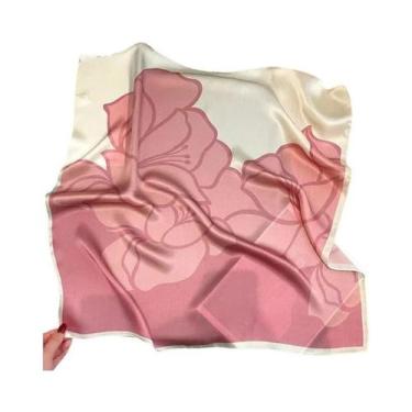 Imagem de Lenço Quadrado De Seda Luxuoso Para Mulheres, Hijab De Cetim, Faixa De