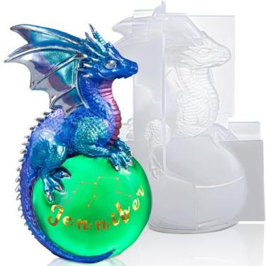 Imagem de Molde de Resina LET'S RESIN Dragón con Capacidad de 18 fl.oz