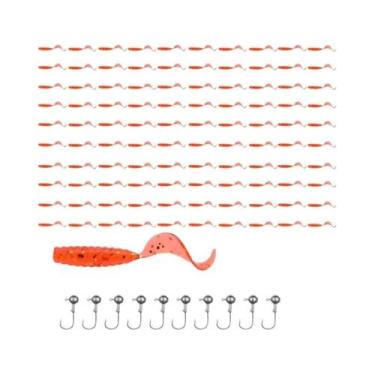 Imagem de Iscas Artificiais De Plástico Macio De 4cm, 100 Peças, JYJ Lure Grub M