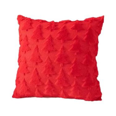 Imagem de Capas De Almofada Com Padrão De Árvore De Natal 45x45cm, Decoração De 