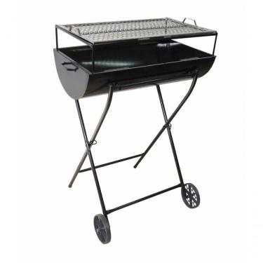 Imagem de Churrasqueira A Carvão Com Grelha E Carrinho 100L