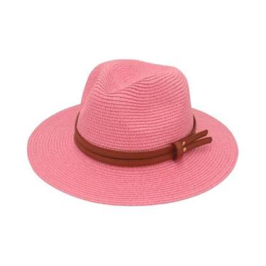 Imagem de Chapéu De Sol De Palha Feminino Para O Verão, Respirável, Estilo Panam