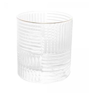 Imagem de Cj 2 copos para whisky de vidro com borda dourada chess 320ml - WOLFF