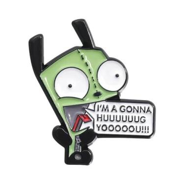 Imagem de Broches De Esmalte E Crachás De Lapela Do Desenho Animado Alien Invade