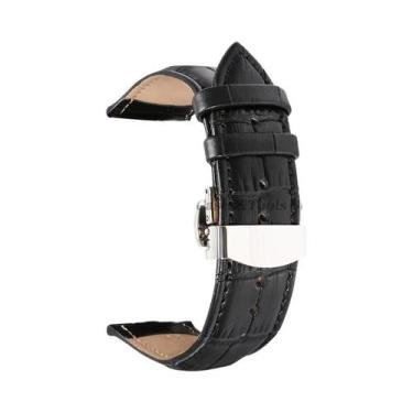 Imagem de Pulseira De Couro Com Padrão De Crocodilo Para Relógios Seiko Omega DW