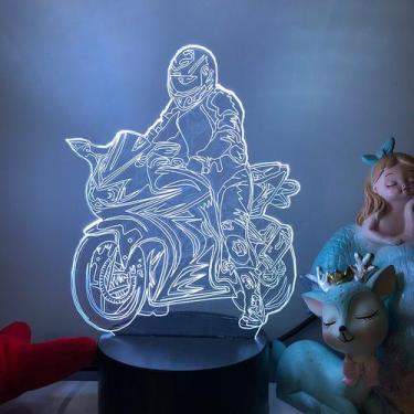 Imagem de Motocicletas com luz noturna LED 3D Jonathan Reas que mudam de cor - y