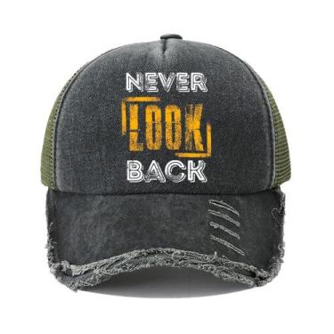 Imagem de Boné de beisebol de algodão lavado, chapéu liso, aba envelhecida - Yiw