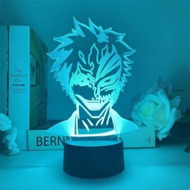 Imagem de Luz noturna LED 3D Bleach Kurosaki Ichigo Color Change - Yiweisai