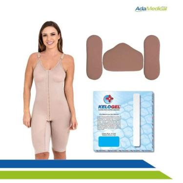 Imagem de Kit Pós-Cirúrgico com Cinta Completa, Kit Placas de Contenção e Fita d