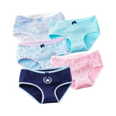 Imagem de Calcinhas De Algodão plus Size Para Mulheres, 5 Peças, Estampa De Dese