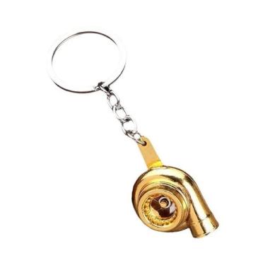 Imagem de Mini Turbina Giratória Turbo Chaveiro Acessório Decorativo Para Carro 