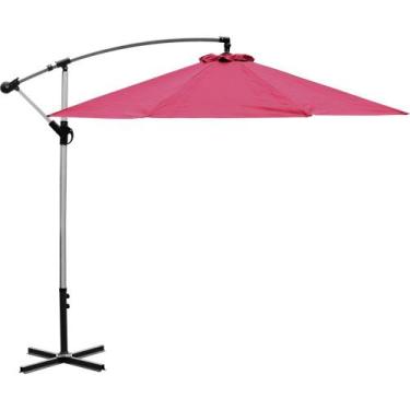 Imagem de Ombrelone Lateral Alumínio 3m Vermelho Kala