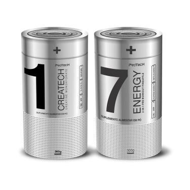 Imagem de Kit Creatina Monohidratada + Prétreino Energy Protech-Unissex