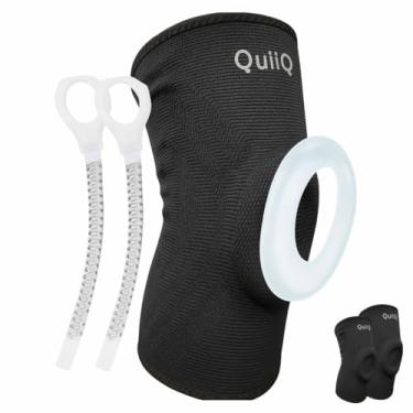 Imagem de Joelheira Compressão de Estabilidade Esportiva com Anel de Silicone Patelar e Duplo Fio Aço Flexível (GG)