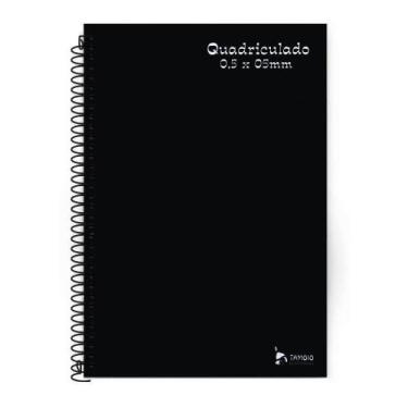 Imagem de Caderno Universitário Tamoio Espiral 96F Quadriculado 5x5mm