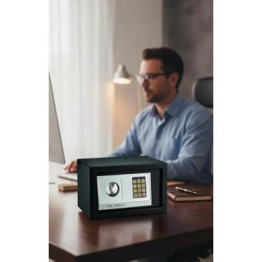 Imagem de Cofre Eletrônico Com Chave De Segurança Preto - Congratulations Store