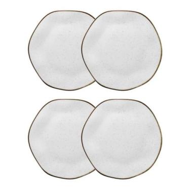 Imagem de Conjunto 4 Pratos Rasos 22,5 Cm Ryo Maresia Porcelana Oxford