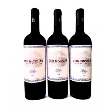 Imagem de Kit 3 Vinhos Tintos Argentinos Don Nicólas Malbec 750ml
