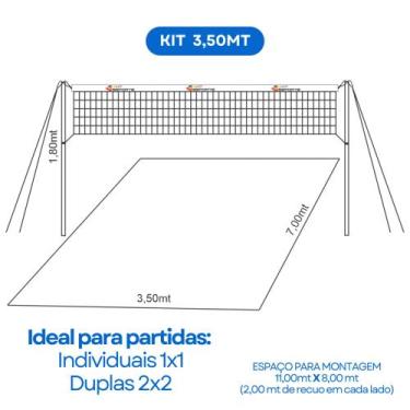 Imagem de Redinha, Mini Redinha, Kit Completo BNT ESPORTE