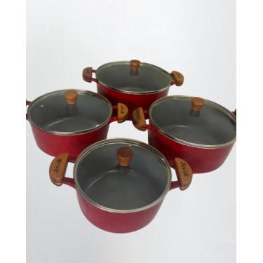 Imagem de Jogo de panelas Injecta cerâmica Javali 4 peças, Vermelho