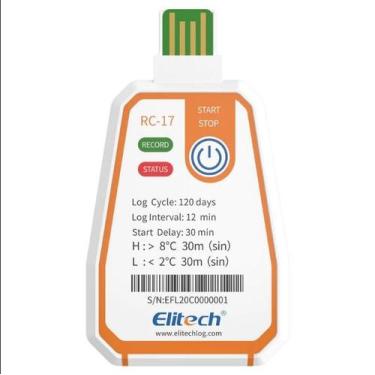 Imagem de Datalogger temperatura descartável 16000 leituras conexão usb direta -