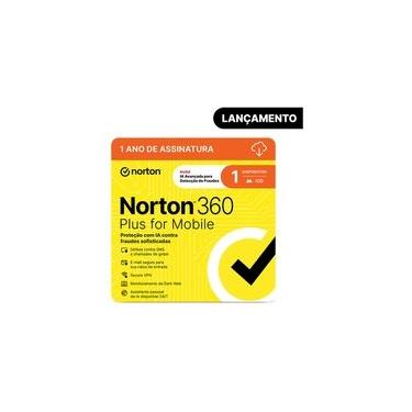 Imagem de Antivírus Norton 360 Plus For Mobile, 1 Dispositivo, 12 Meses, Android e iOS, Digital P...