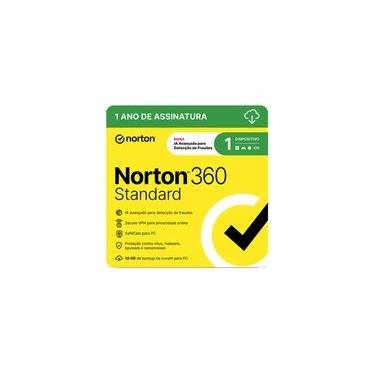 Imagem de Norton 360 Standard 1 Dispositivos, 12 Meses, ESD - 21405595