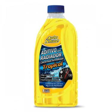 Imagem de Aditivo para radiador amarelo 1 litro concentrado antiferrugem autoshi