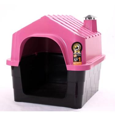 Imagem de Casinha para Cachorro Pet Durahouse Chaminé Nº1 - Durapets, Rosa