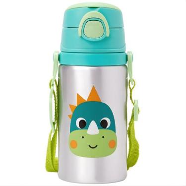 Imagem de Garrafinha de Alumínio Buba Zoo Dino Canudo e Alça - Buba