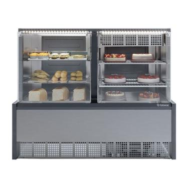 Imagem de Vitrine Neutra-fria Evaporador Vidro Reto Grna140r Inox Gelopar 110V