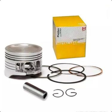 Imagem de Pistão C Anéis Metal Leve Biz 125 Carburada STD P&A-9294
