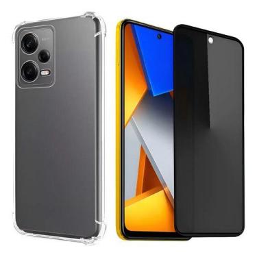 Imagem de Capa Para Xiaomi Redmi Note 12 Pro + Película Cerâmica Fosca Privacida