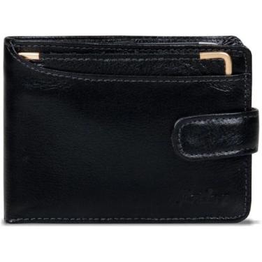 Imagem de Carteira Couro Masculina Artlux 219, Preto