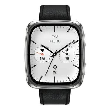 Imagem de Smartwatch Amazfit Active 2 Square Couro Safira GPS Bluetooth