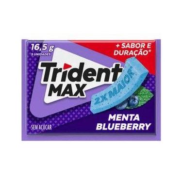 Imagem de Chiclete Trident Max Menta Blueberry 16,5 gramas