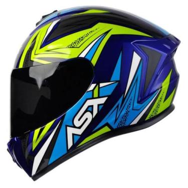 Imagem de Capacete ASX/ Axxis Eagle Street Brilho Preto/ Tiffany/ Rosa - ASX/AXX