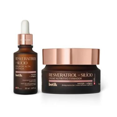 Imagem de Combo Botik Resveratrol E Silício: Sérum Facial 30ml + Creme Nutritivo