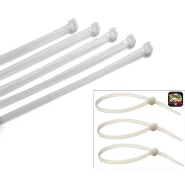 Imagem de 100 Abraçadeiras Lacre Cinta Plástica Nylon 25cm X 3,6mm - CARPARTES, 