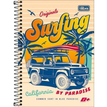Imagem de Caderno Pequeno 1/4 Espiral D+ 96 Folhas TILIBRA, Amarelo
