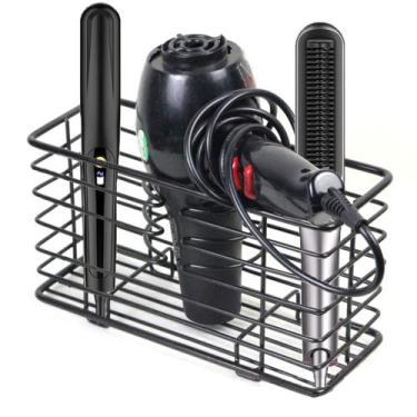 Imagem de Suporte para secador de cabelo YCOCO Wall Mount Metal Wire Black