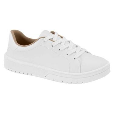 Imagem de Tenis Moleca Casual Feminino Sapatenis Moda Confort 5791.100, Branco, 