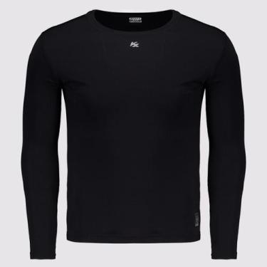 Imagem de Camisa Térmica Kanxa Protection UV Preta Juvenil, 10 ANOS