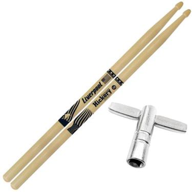 Imagem de Baquetas Liverpool 2B 5A 5B 7A American Hickory Series Profissional Ki