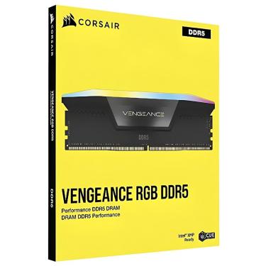 Imagem de Memória RAM Corsair Vengeance DDR5 16GB 2x8GB 5200MHz CL40 Intel XMP 3.0 Preto