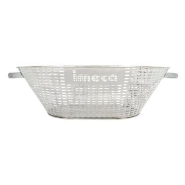 Imagem de Cesto para Pães Inox 430 7502 67,5x47,5x21,6cm com Alças Capacidade 80 Pães 50g Imeca