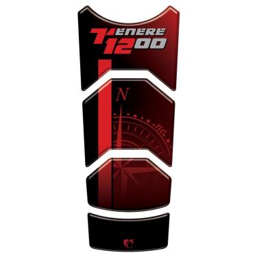 Imagem de Protetor de Tanque Vinil Autoadesivo Super Tenere 1200 Yamaha 2011 a 2020 Vermelho Teu Adesivo